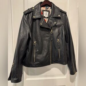 Sam Edelman leather jacket XL SIZE12-14